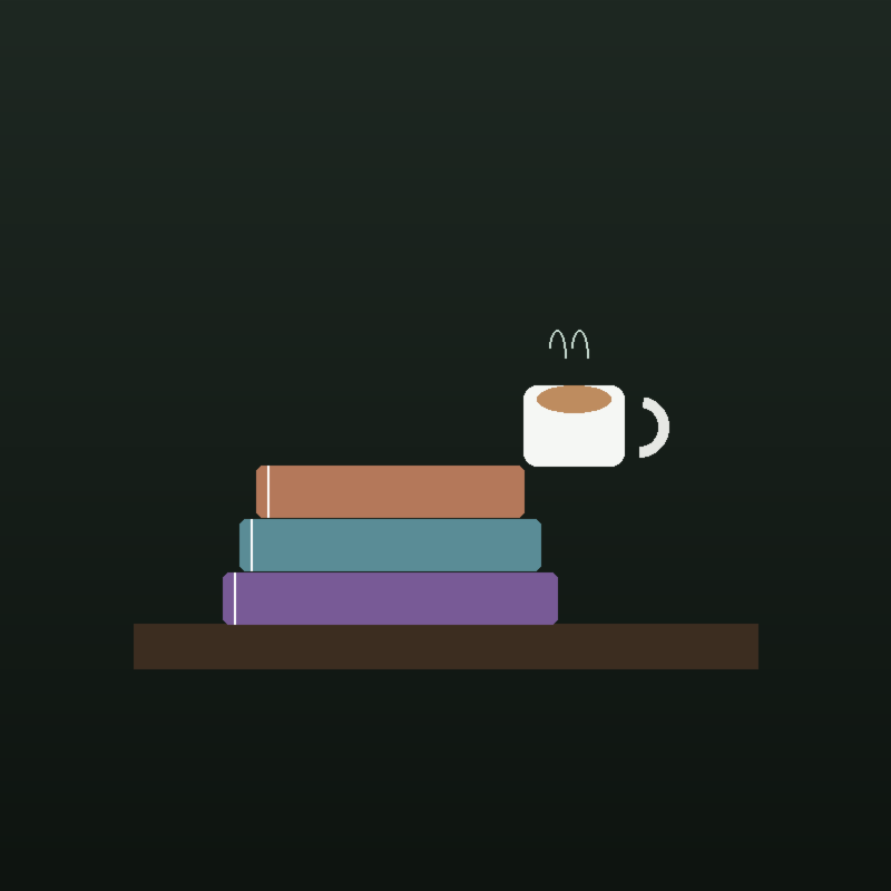 Books and coffee
