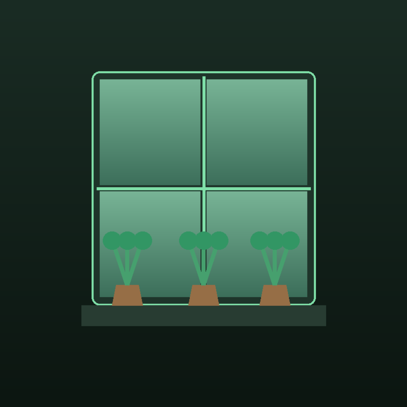 The greenhouse room